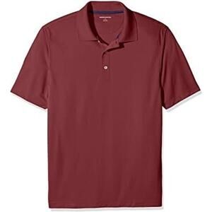Men Regular-Fit Pique Polo Shirt Red XL